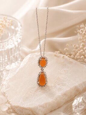 Honey Flame Necklace